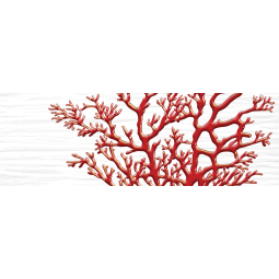 Декор Коралл белый