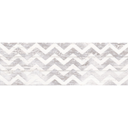 Декор Шебби шик зигзаг белый (1064-0028/0098) 20х60 