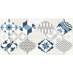 Декор Мореска синяя (1641-8630) 20х40 