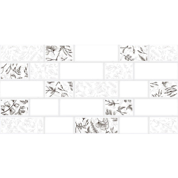 Плитка настенная Мирабель 7Д белый 30*60 (1,98м2/55,44м2) 