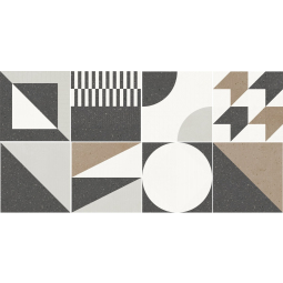 Керамогранит Гуннар серый Декор Геом (6032-0457) 30х60 (1,35м2 /64,8м2)