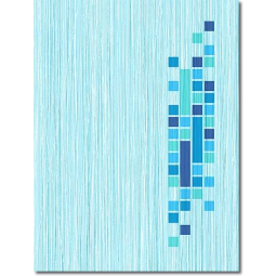 Декор Кураж голубой 25*33