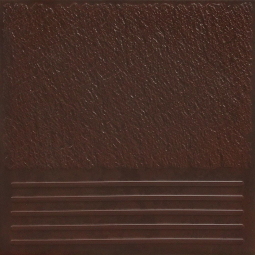 Клинкерная плитка напольная Каир 4 ступени фронт.  корич ТОНКИЙ  29,8х29,8 