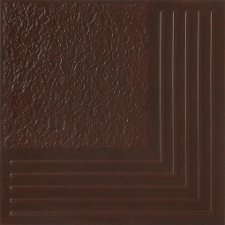 Каир 4У ступени угловая корич 29,8х29,8 (1,33м2/66,5м2) клинкерная плитка напольная