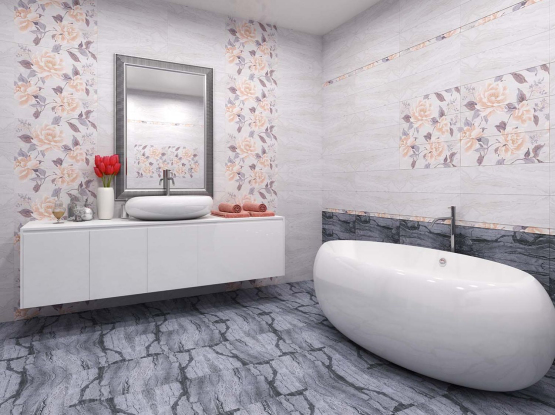 Керамическая плитка Даф / Лаурия серая (BELLEZA CERAMICA)