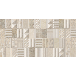 STONE GEOMETRIA бежевый (588882001) 31,5*63 (6шт) декор