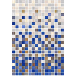 Плитка настенная Гламур 2С сине-белая