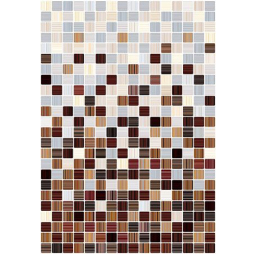 Плитка настенная Гламур 3С коричнево-белая